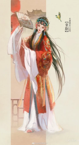 京剧长屏图